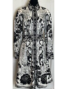 Anthropologie FARM Rio Flower Leopards Long Shirt Dress Sz Small NWOT $795 MSRP